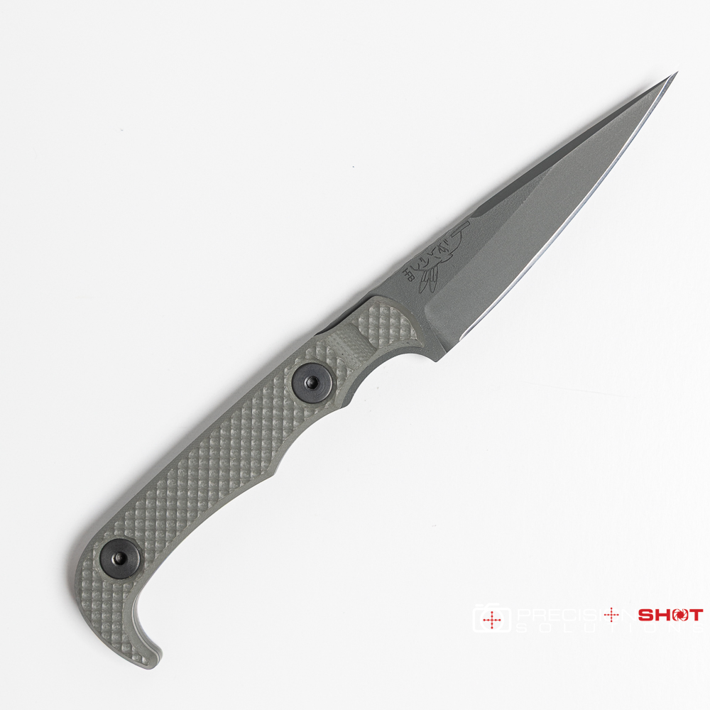 Half Face Blades Slender Man- Grey G10, Grey Cerakote - Image 5