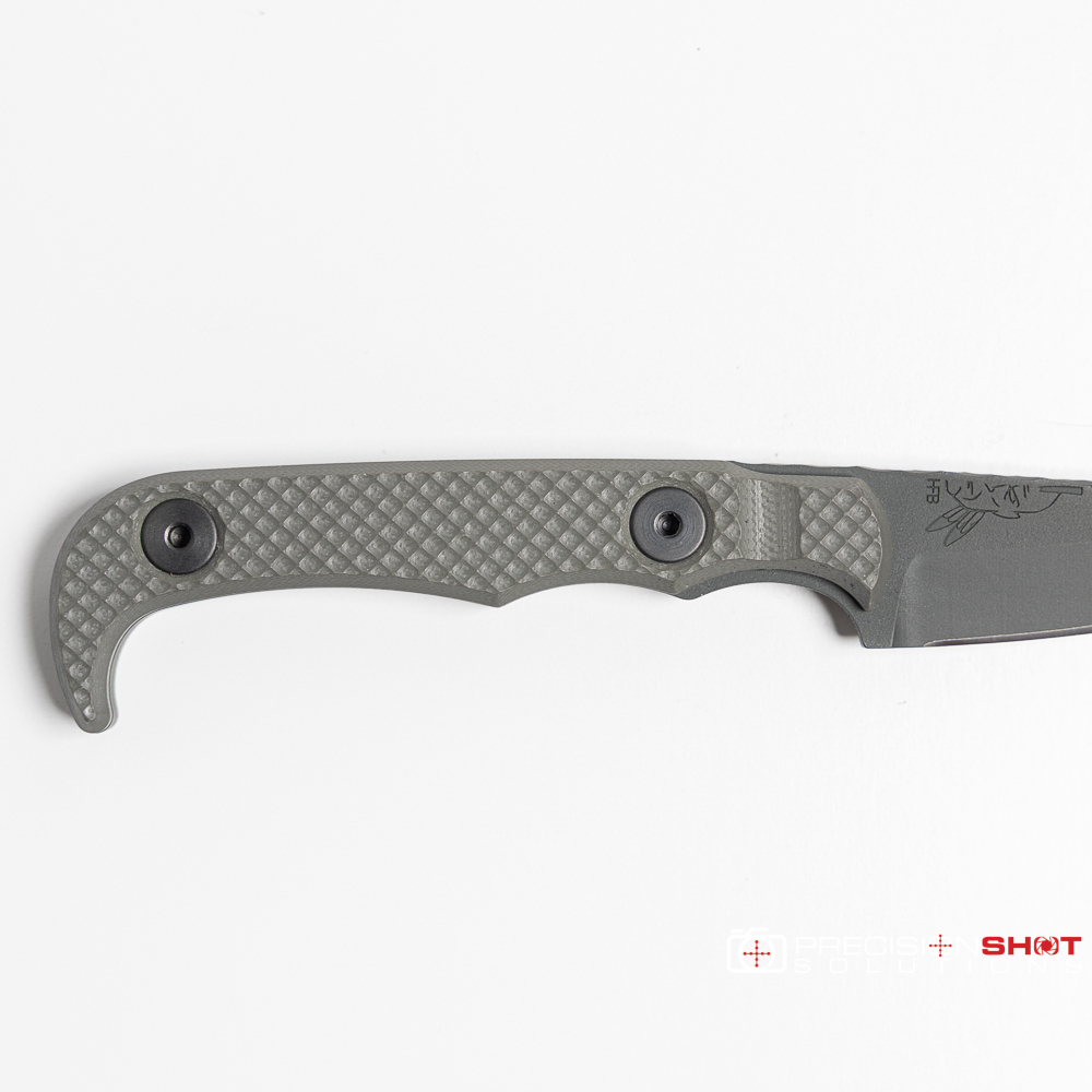 Half Face Blades Slender Man- Grey G10, Grey Cerakote - Image 7
