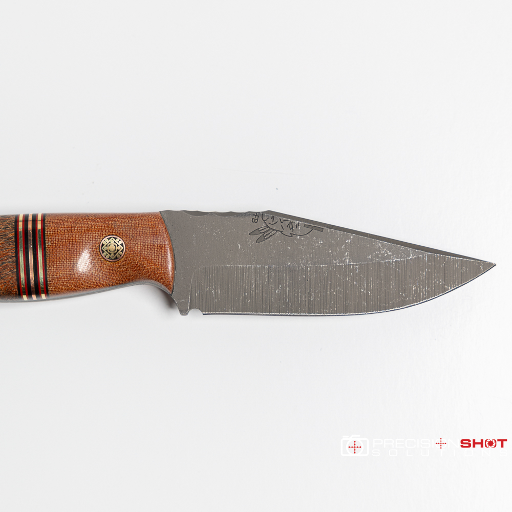 Half Face Blades Crow Cub- Vintage Westinghouse Micarta/Black G10, Cherry G10, Brass, Copper Split/Teak - Image 8