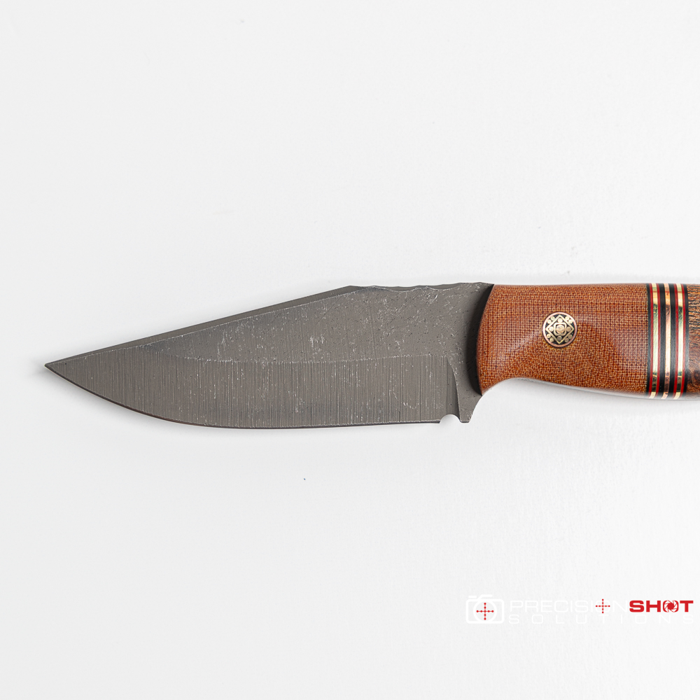 Half Face Blades Crow Cub- Vintage Westinghouse Micarta/Black G10, Cherry G10, Brass, Copper Split/Teak - Image 10