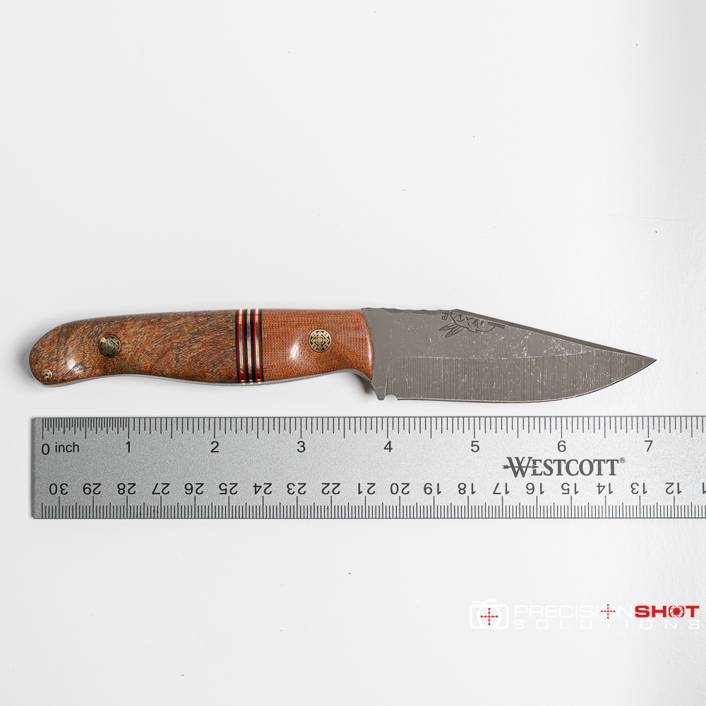 Half Face Blades Crow Cub- Vintage Westinghouse Micarta/Black G10, Cherry G10, Brass, Copper Split/Teak - Image 13