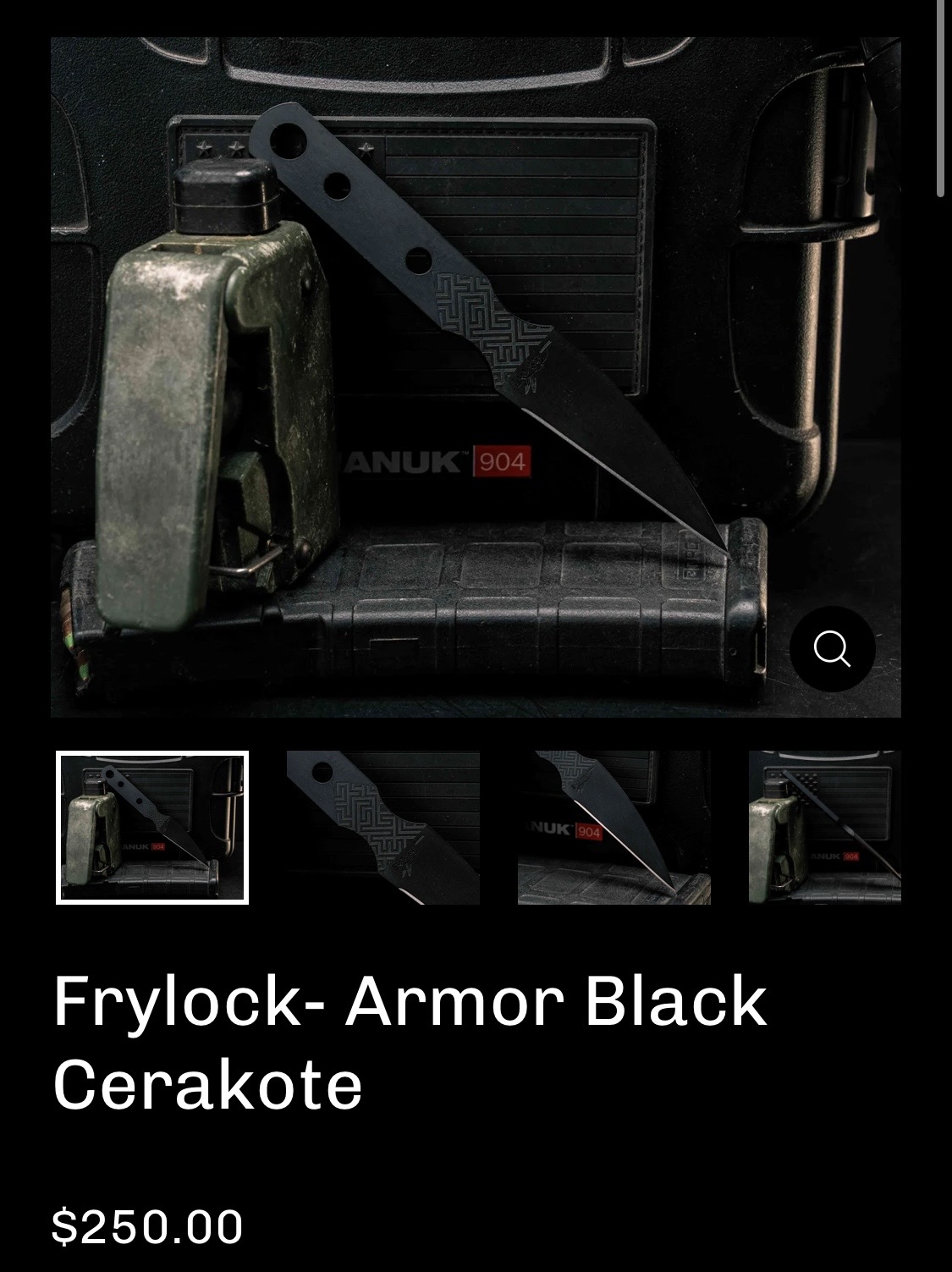 Half Face Blades Frylock- Armor Black Cerakote - Image 12