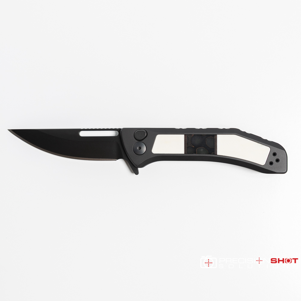 Half Face Blades Kwaiken Folder- Camel Bone with Rafir Nobil Wasp Uranium Glow split - Image 7