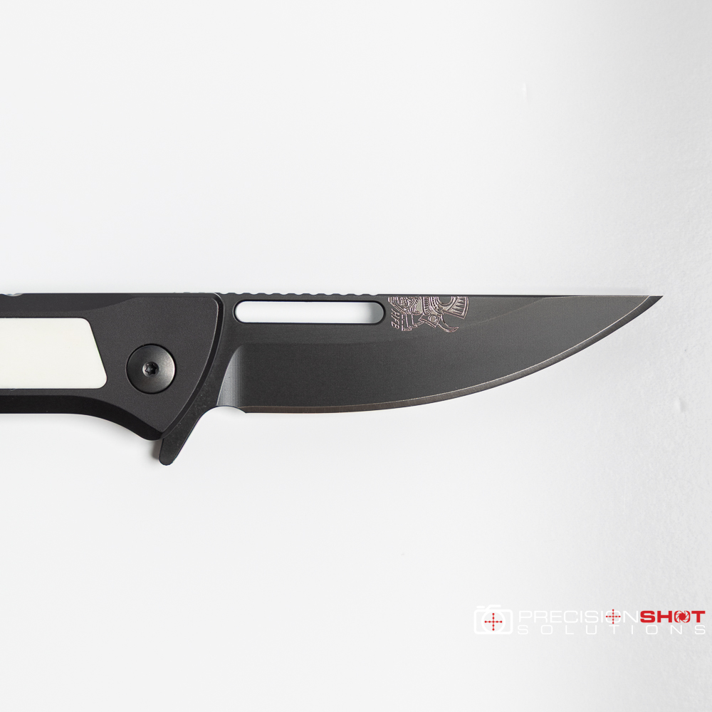 Half Face Blades Kwaiken Folder- Camel Bone with Rafir Nobil Wasp Uranium Glow split - Image 9