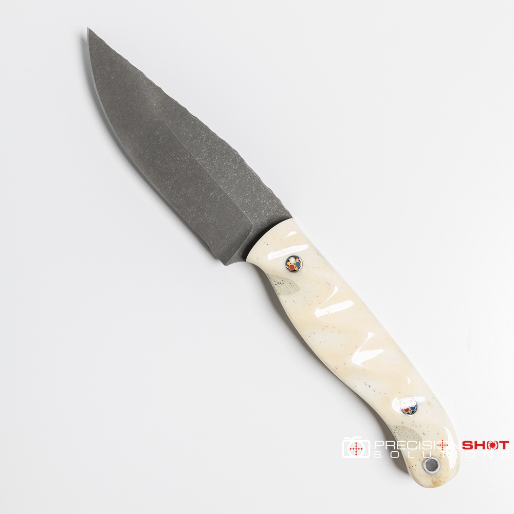 Half Face Blades Crow Jr- Camel bone, patriot pins - Image 6