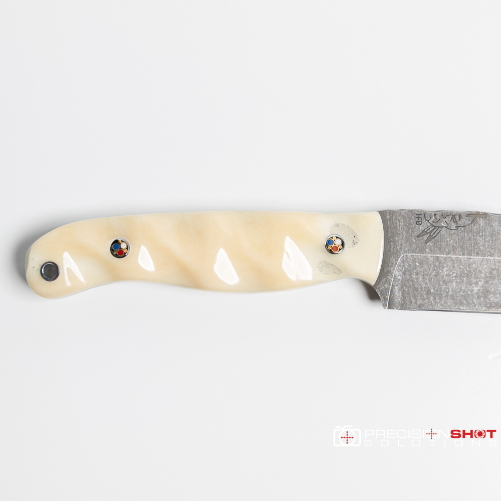 Half Face Blades Crow Jr- Camel bone, patriot pins - Image 7